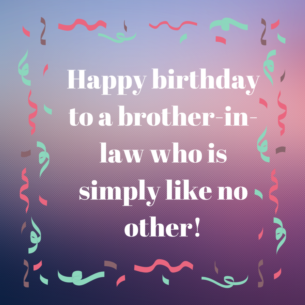 Best Happy Birthday Wishes For Brother in Law