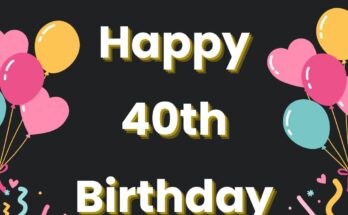 Birthday wishes for 40 year old boys and girls